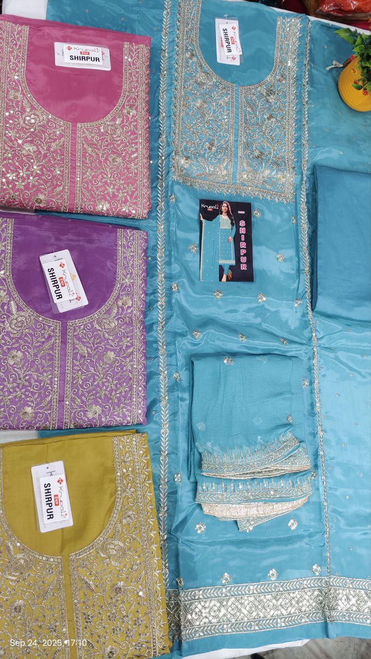 Pure Glass Organza Suits