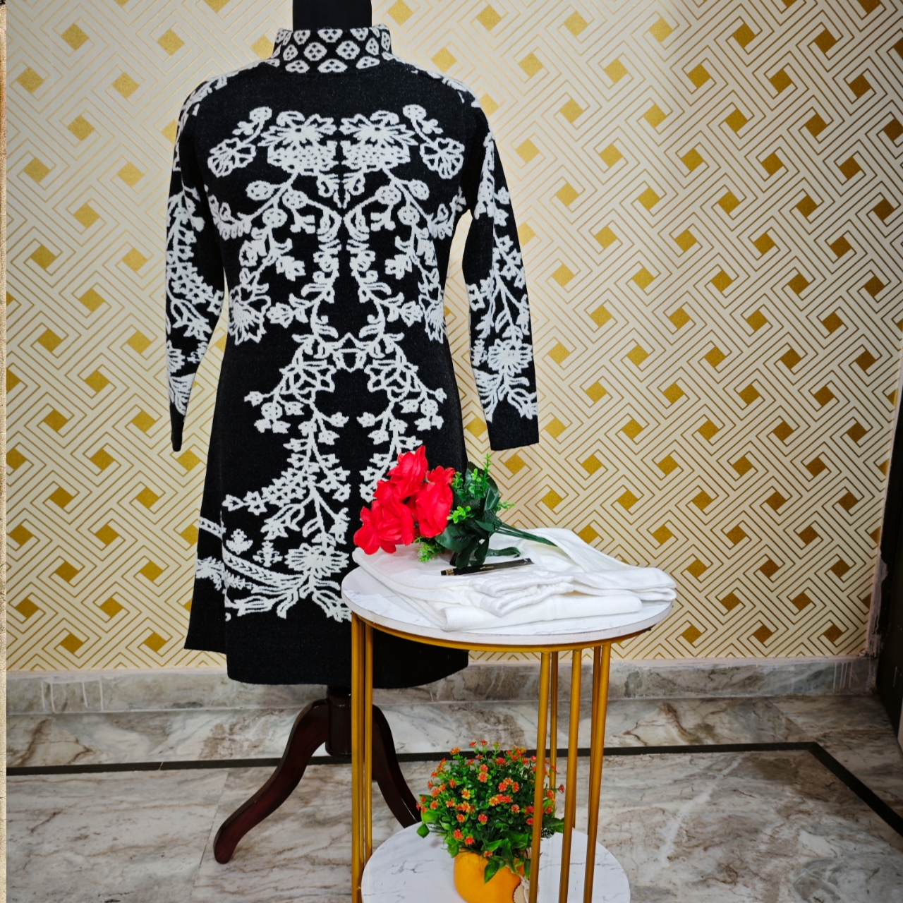Premium Woolen Black Tunic