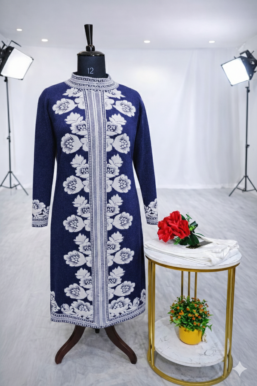 Premium Quality Woolen Blue Tunic