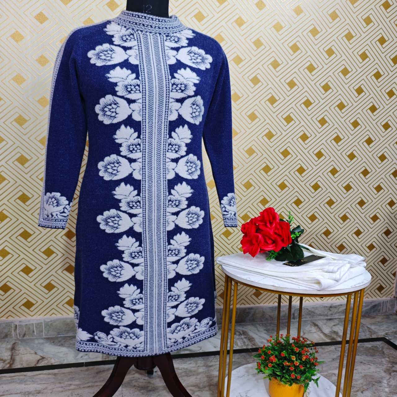 Premium Quality Woolen Blue Tunic