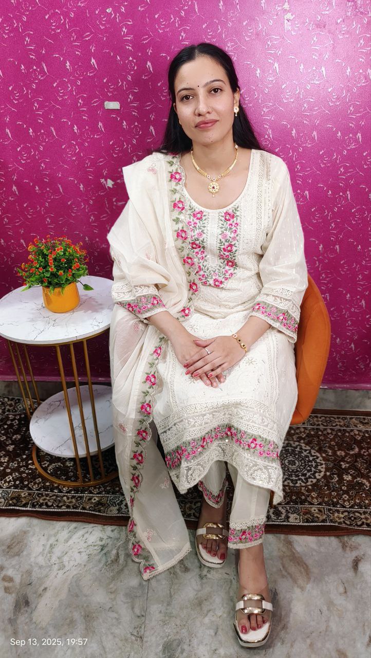 Pure Cora Cotton Ready to Wear Suit