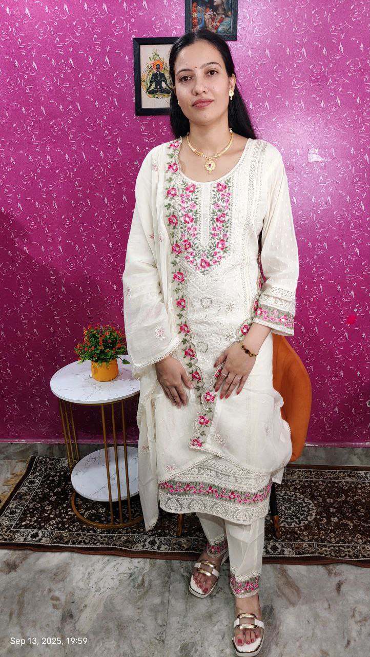 Pure Cora Cotton Ready to Wear Suit